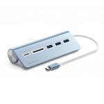 Satechi USB-C alumiiniumi USB hubi AND krvakorteri - Sinine