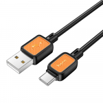 Hoco USB-kaabel A-st USB-C-sse, 3A, 1 m, must, X108