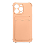 Hurtel Card Armor Case Pouch Cover for Xiaomi Redmi 10X 4G / Xiaomi Redmi Note 9 Card Wallet Silicone Armor Cover Air Bag Pink