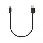 Veho USB-Micro USB kaabel 20cm must jaemgipakendis