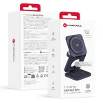 Forcell AluFold Pro 25W 3in1 Qi 2.2 ultrahelgeline juhtmevaba laadija iPhone'ile ja Samsungile, MagSafe'iga ja Apple Watch'iga ning Samsung Watch'iga hilduv, sinine