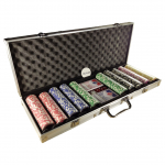 Extralink PREMIUM 500-osaline pokkerikomplekt: 500 etooni, 2 mngukaarti, kuubikud + mbris
