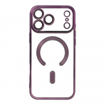 ELECTRO MAG COVER lemine osa, hilduv MagSafe'iga IPHONE 17 Pro Max jaoks, tumekroovine lilla