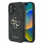 GUESS Kaatetahvel 4G suur metallne logo hall, Apple iPhone 16, GUHCP16S4GMGGR