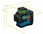 BOSCH.PLANE LASER GLL 80-33 G GREEN USB-C 1x BA 3.7 V 3.0 Ah XL + HANDLE LB 10 + CLAMP DK 20 CASE