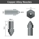 Creality Kiirendatud sulgikivikogKiirendatud sulgikivikog 2tk (0,4 mm ja 0,6 mm) seadmetele ENDER-3V3SE, ENDER-7 ja ENDER-5S1