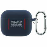 Red Bull Silikoonist etui logoga ja joontega AirPods Pro 3 jaoks, granaatpunane