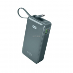 SBS Poweri pank 10 000 mAh USB-C kabeliga, mis on vrvitud siniseks