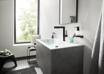 Washbasin mixer with pull-out sprayer Hansgrohe Finoris 76063670, black matt