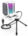 FIFINE AmpliGame A6V RGB mikrofon gaming | podcast | streamid | triip | valge