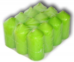 PROVENCE Candles Green 4x8.5cm 12pcs