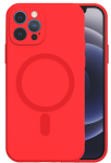 Mocco MagSilicone Soft Tagastusmbrus Silikoonist lekatte Apple iPhone 14 Pro jaoks Punane