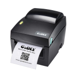 GoDEX GP-DT4x black 4"" Direct Thermal Printer, 203 dpi, 7