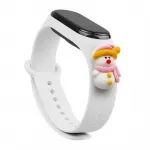 Fusion Accessories Fusion Xmas Snowman 2 for Xiaomi Mi Band 5 | Mi Band 6 white