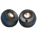 CREATIVE PC klarid 2.0 Pebble X must/must USB-C RGB taustavalgustusega