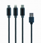 AmberIn 8-pin Lightning / USB C / Micro USB - USB A 1 m (84062)