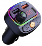 SWISSTEN Swissten RGB Bluetooth FM Transmitter 2x USB / USB-C