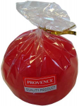 PROVENCE Candles Ball Red 8x8x8cm