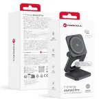 Forcell AluFold Pro 3in1 Qi 2.2 25W Ultra-Kiire laadimislahendus Laual iPhoneile ja Samsungile, MagSafe'iga ja Apple Watchiga ning Samsung Watchiga hilduv, hall