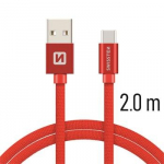 Swissten Tekstiil Universal Quick Charge 3.1 USB-C andmete ja laadimiskaabel 2m