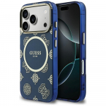 GUESS IML Peony Dot MagSafe etui iPhone'ile 17 Pro, sinine