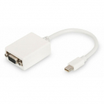 Digitus DB-340407-001-W DisplayPort-adapter, mini DP - HD15 St/Bu, 0,15 m
