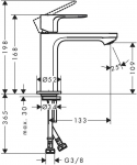 Hansgrohe Rebris S 110 CoolStart Chrome 72520000