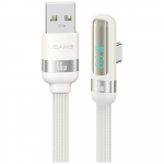 USAMS Kabel US-SJ651 66W USB-A/USB-C 1,2m valge