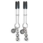 Lovehoney Fifty Shades of Grey The Pinch Nipple clamp Must, hekas, metall, 2 tkki