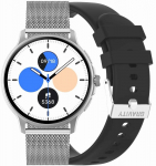 Gravity Smartwatch Damski GT12-7 silikooniarvaga + hbedase kevriga / must