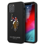 U.S. Polo Assn. US Polo USHCP12MPUGFLBK iPhone 12/12 Pro 6,1" tarny/must Polo tikandiga kollektsioon