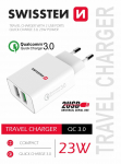 Swissten Premium reisiadapter 2x USB / QC3.0 23W