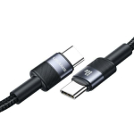USAMS Kaabel USB-C na USB-C 60W kiirlaadimine stalowy/tarnish SJ724USBSG01 (US-SJ724)