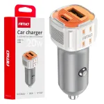 Amio -03882 autolaadija | 20W | USB-A, USB-C