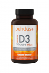 Puhdas+ Premium D3-vitamiin 100 g, 120 kaps (943)