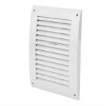 EUROPLAST GRILLE PLASTIC ADJUSTABLE 250X170, WHITE