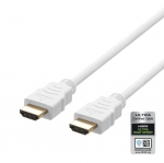 Deltaco HU-20A-R HDMI-kaabel 2 m HDMI Tp A (Standard) Valge