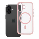FLEXLINE MAG COVER lemine kate, hilduv MagSafe'iga IPHONE 16 jaoks, roosa