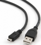 Gembird USB kabel 1.8m, must, meeslv - MicroUSB meeslv