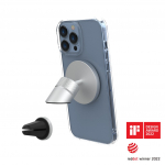 Just Mobile AluDisc Go Premium alumiiniummagnetiga auto hoidja 360 pratusega, armatuurlauale vi ventilatsioonile kinnitatav, hildub App-iga