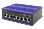 Digitus 8-port 10/100 30W PoE switch, unmanaged, blue