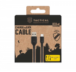 Tactical Stitch Thread USB-A/USB-C kaabel 0,3 m / must