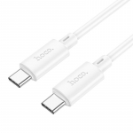Hoco 3A 60W valge 2 m USB-C USB-C kaabel X88