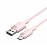 Vention USB 2.0 A ja USB-C 3A kaabel CTNPH 2M (roosa)