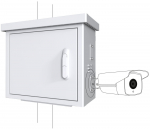 Lanview Midi Radius Pole Mounted CCTV Cabinet For 4 cameras 600 x