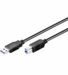 Goobay 0.5 m USB 3.0 A/B USB kabel USB 3.2 Gen 1 (3.1 Gen 1) USB A USB B 5 Gbit/s must