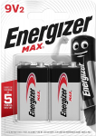 Energizer Max 9V 2pcs