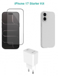 eSTUFF Kit for iPhone 17. Charger, Cover, Glass. Brown Box.