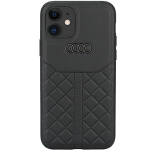 Audi Ehtne nahast iPhone 12/12 Pro 6.1" tarna/must kvakaaneline mbris AU-TPUPCIP12P-Q8/D1-BK