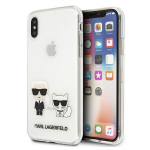 Karl Lagerfeld KLHCPXCKTR iPhone X/Xs kaitsekott lbipaistev Karl AND Choupette